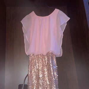 Pink and Gold dress for kids